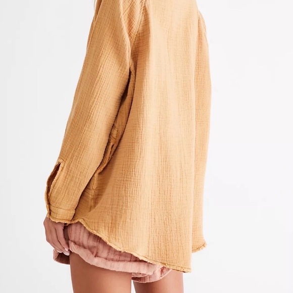 We The Free Summer Daydream Oversized Cotton Button Down Top Small NWOT - Picture 8 of 14